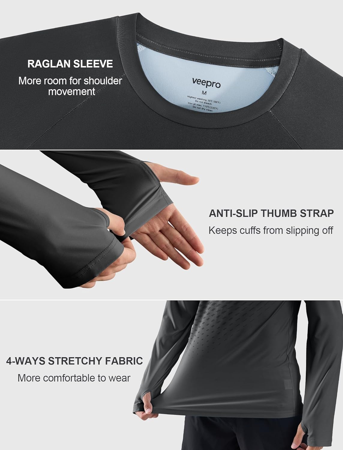 Skiennix Men's UPF 50+ Long Sleeve Sun Protection Rash Guard | Quick-Dry Lightweight Swim Shirt