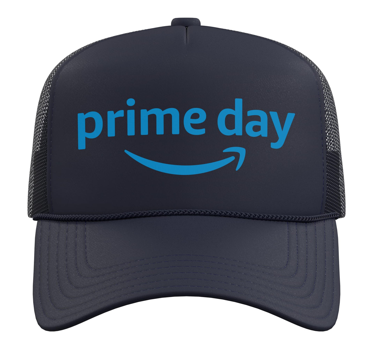 Prime Trucker Hat with Adjustable Mesh Back, Navy Blue
