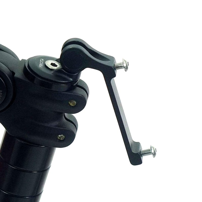 Vincita Stem Top Cap Bottle Cage Adapter – Adjustable 360° Rotating Mount – Aluminum Cockpit Hydration Holder for Road, Gravel & MTB (Black)