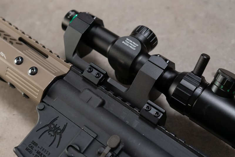 Monstrum Ultra Series Precision Offset Picatinny Scope Mount | 1 inch | 0 MOA