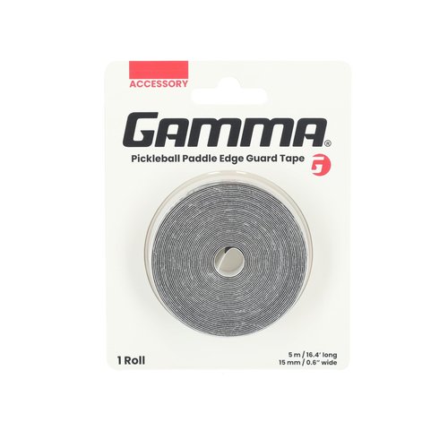 Gamma Sports Pickleball Paddle Edge Guard Tape - Black, Racquet Protection, Fits Any Paddle, Durable, Easy Application