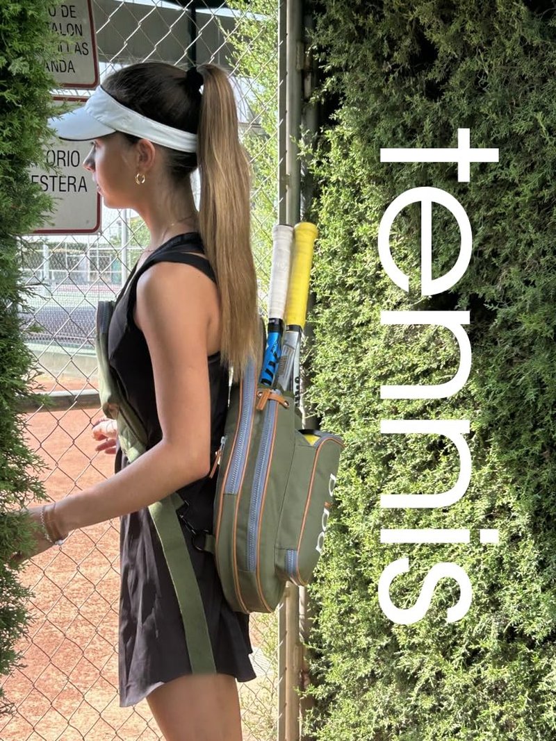 P.ala Multi-Sport Crossbody Padel Bag – Fits 2 Padel Rackets, Lightweight 2.07 lb, Fence Hook, 13” Device Sleeve, Compact Racket Bag for Padel, Tennis & Pickleball