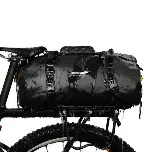 20L Waterproof Duffel Bag Multifunctional Cycle Rear Seat Trunk Bag Bike Rack Pannier Bag Camping Boating Kayaking Traveling Beach