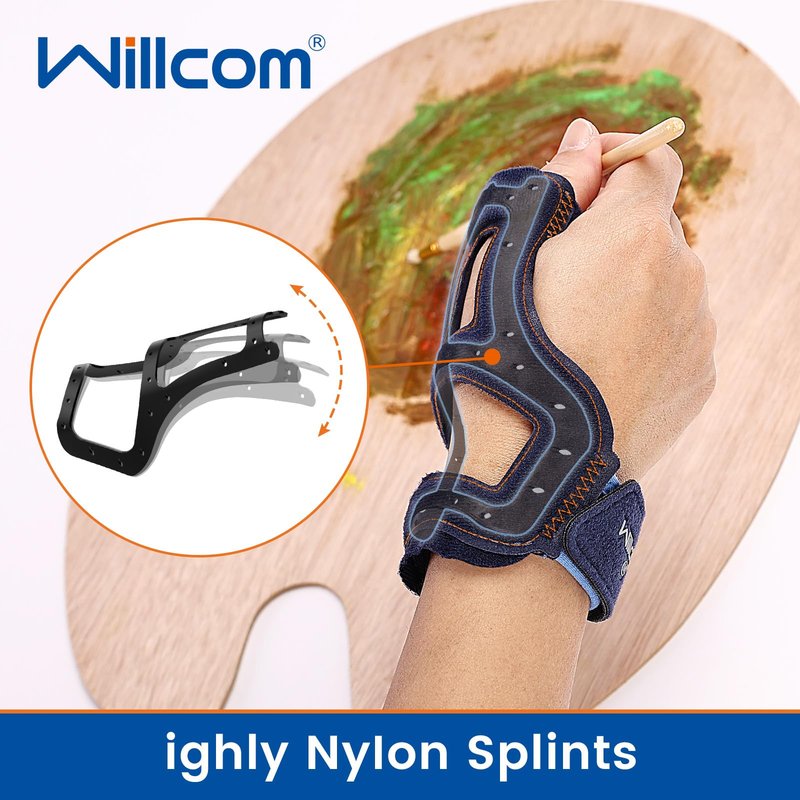Willcom Thumb Brace for Arthritis Pain Relief, Without Limiting Hand Function, Spica Splint for Tendonitis for Women Men (Small,5.3-6.3 inch)