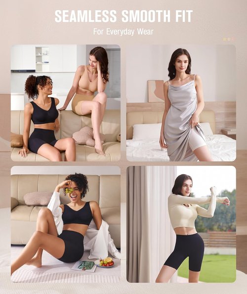 BESTENA Slip Shorts - Seamless Smooth Under Dress Shorts for Women | Ideal for Yoga & Workouts