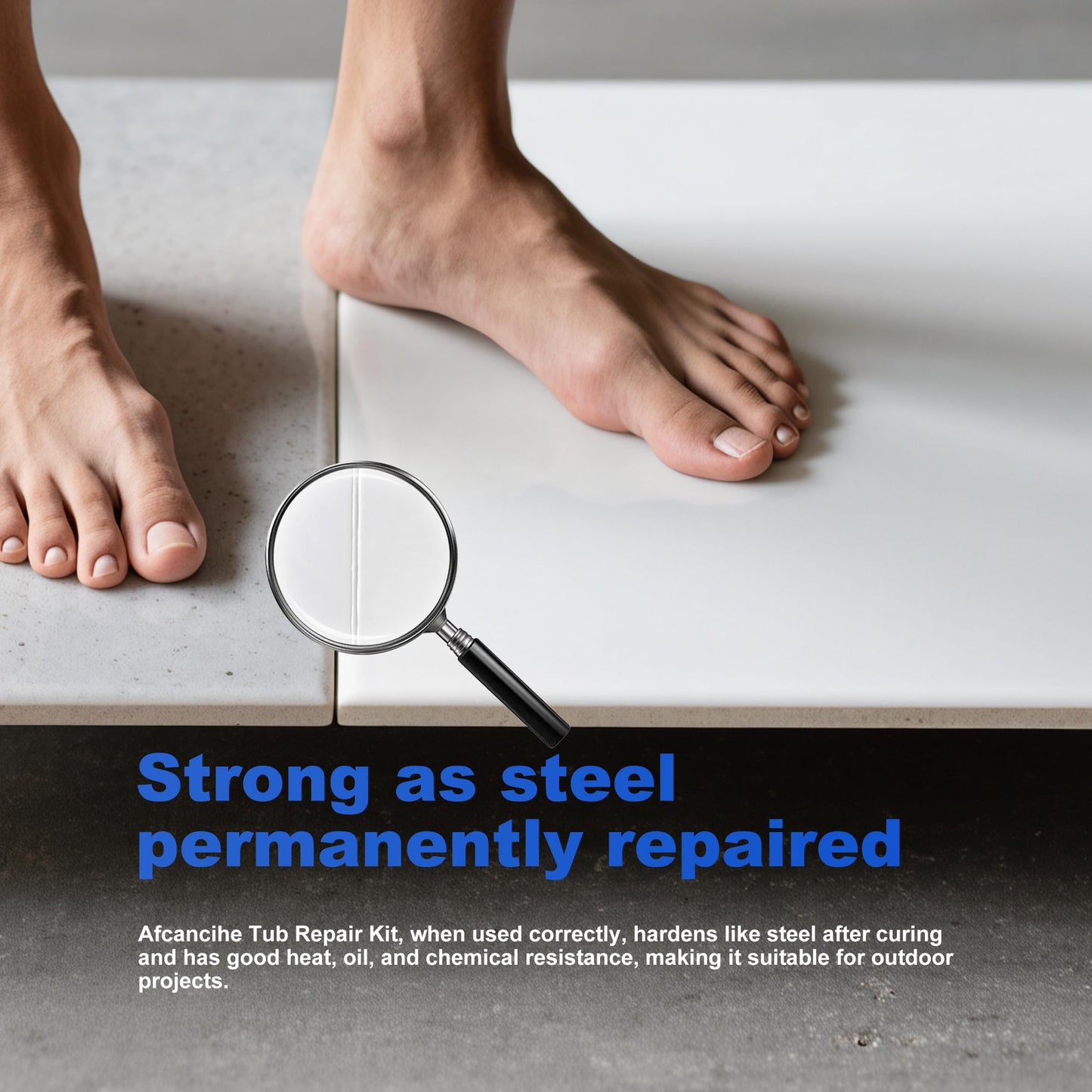 Tub Repair kit White，Great for Marine Fiberglass Shower,Porcelain Sink,Ceramic,Acrylic Bathtub Patch chip,Erase a Hole,Toilet refinishing,high Strength Small Hole Grout chip Hole Caulk Repair (1)