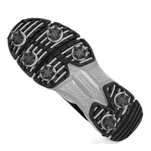 frolusian 20 PCS Golf Shoes Spikes + Installation Tool Premium Plastic Case Set 2nd Generation Non-Slip Replacement Cleats Universal Fit for Golf & Lawn Sports Durable Metal-Resistant Design (Grey)