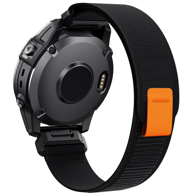 ANCOOL Compatible for Garmin Fenix 7X/6X/5X Band, 26mm Easy Fit Nylon Straps for Garmin Fenix 3/5X Plus/6X Pro/Tactix Delta/Enduro 2 Bands (Black)
