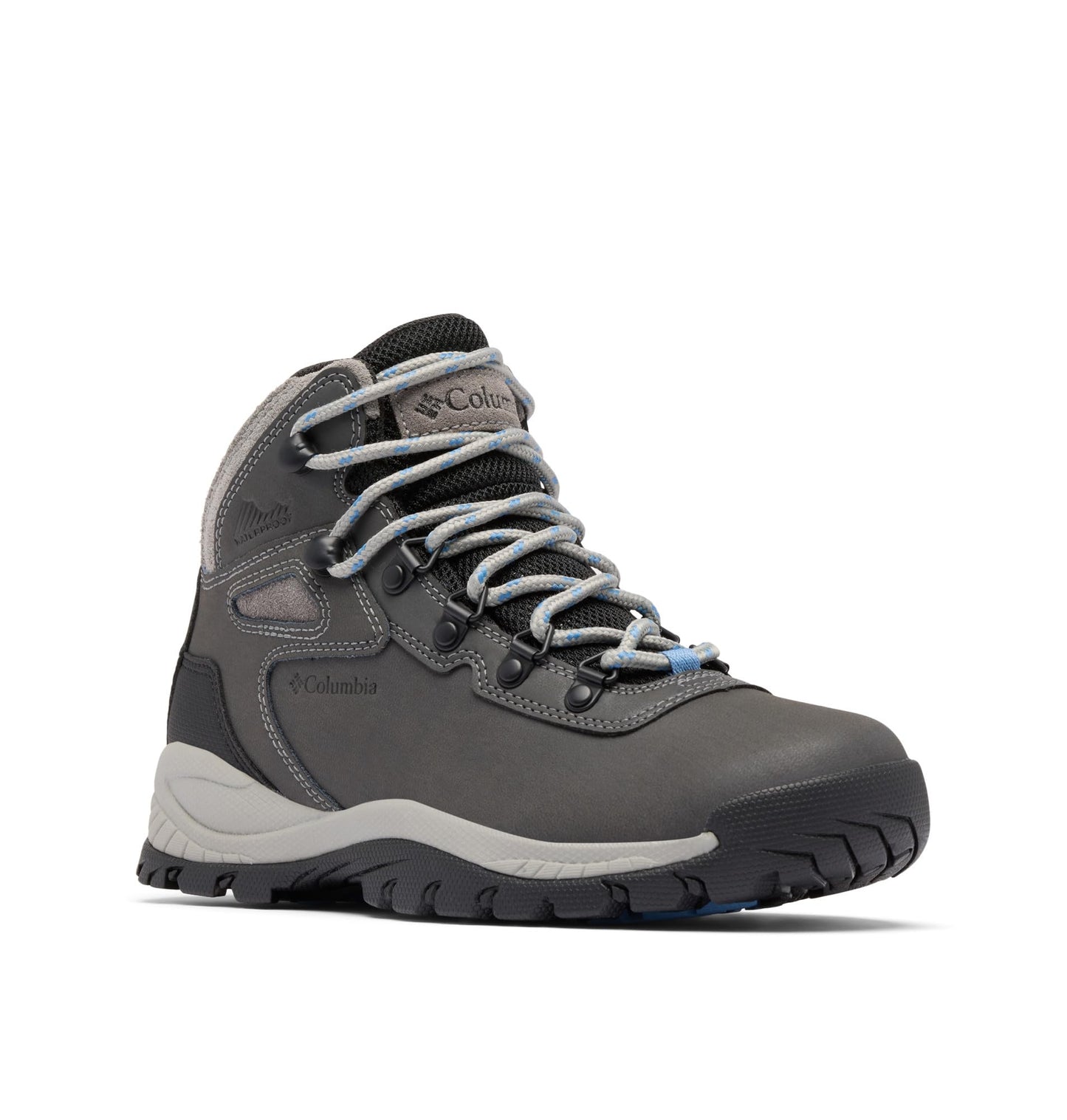 Columbia Womens Newton Ridge Lightweight Waterproof Hiking Boot, Quarry/Cool Wave, 10.5