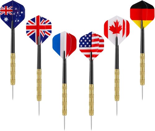 Accmor Steel Tip Darts - 18 Grams Professional Metal Darts Set for Ultimate Precision and Performance
