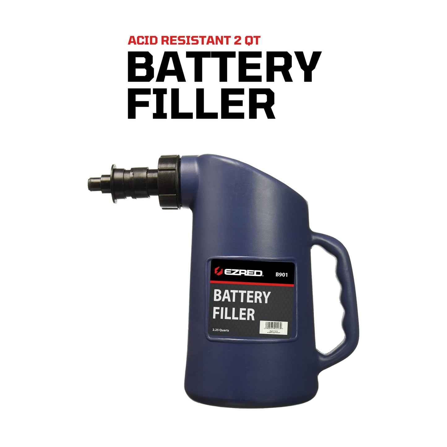 EZRED B901 Battery Jug Filler with Auto Shut Off, For Golf and Solar Battery Use