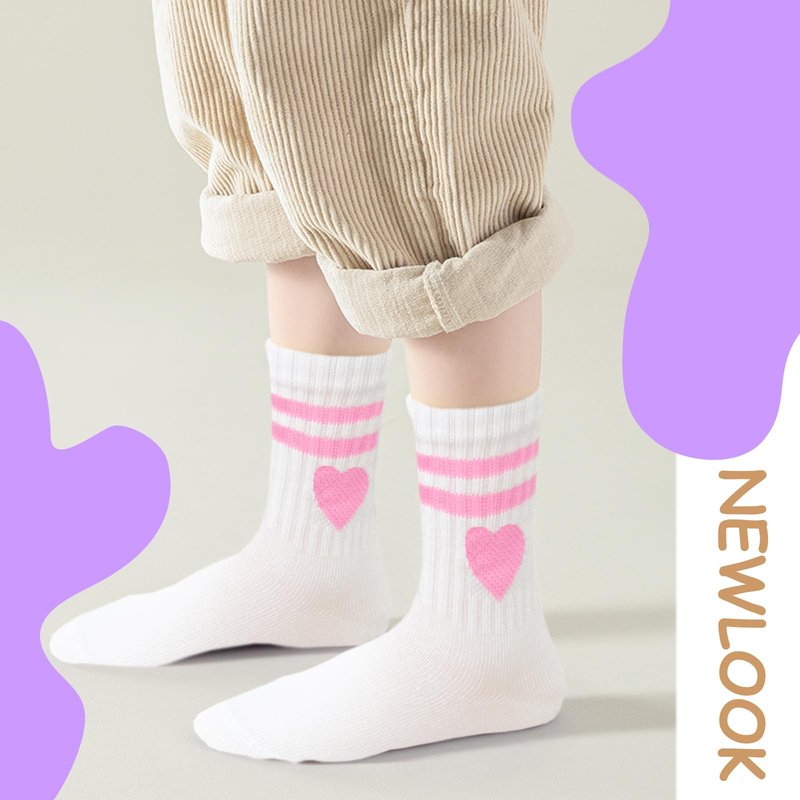 Bemeol Girls Crew Socks 10 Pairs Girl Casual Athletic Cotton Lightweight Stretch Crew Socks for Kids 4-6 6-8 8-10 Years Old(6-8 Years)