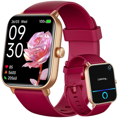 Fitness Tracker, 1.8" Smart Watches with Heart Rate/Blood Oxygen/Sleep Monitor, Alexa Built-in & Answer/Make Calls, Step Counter Fitness Watch with 101+ Sports Mode, IP68 Waterproof for Android iPhone