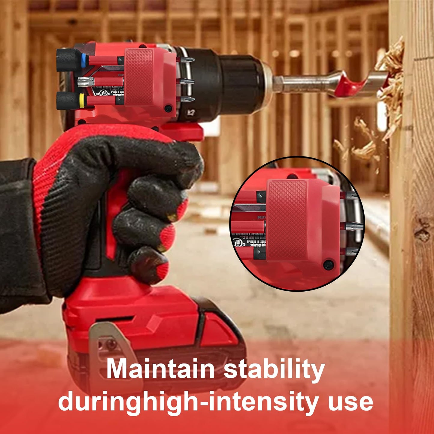 Naerza Magnetic Bit Holder for Milwaukee M12 GEN3 Impact Driver - Effortless Installation, Premium Craftsmanship, Ultra-Durable, Drill Bit Holder With One Screw
