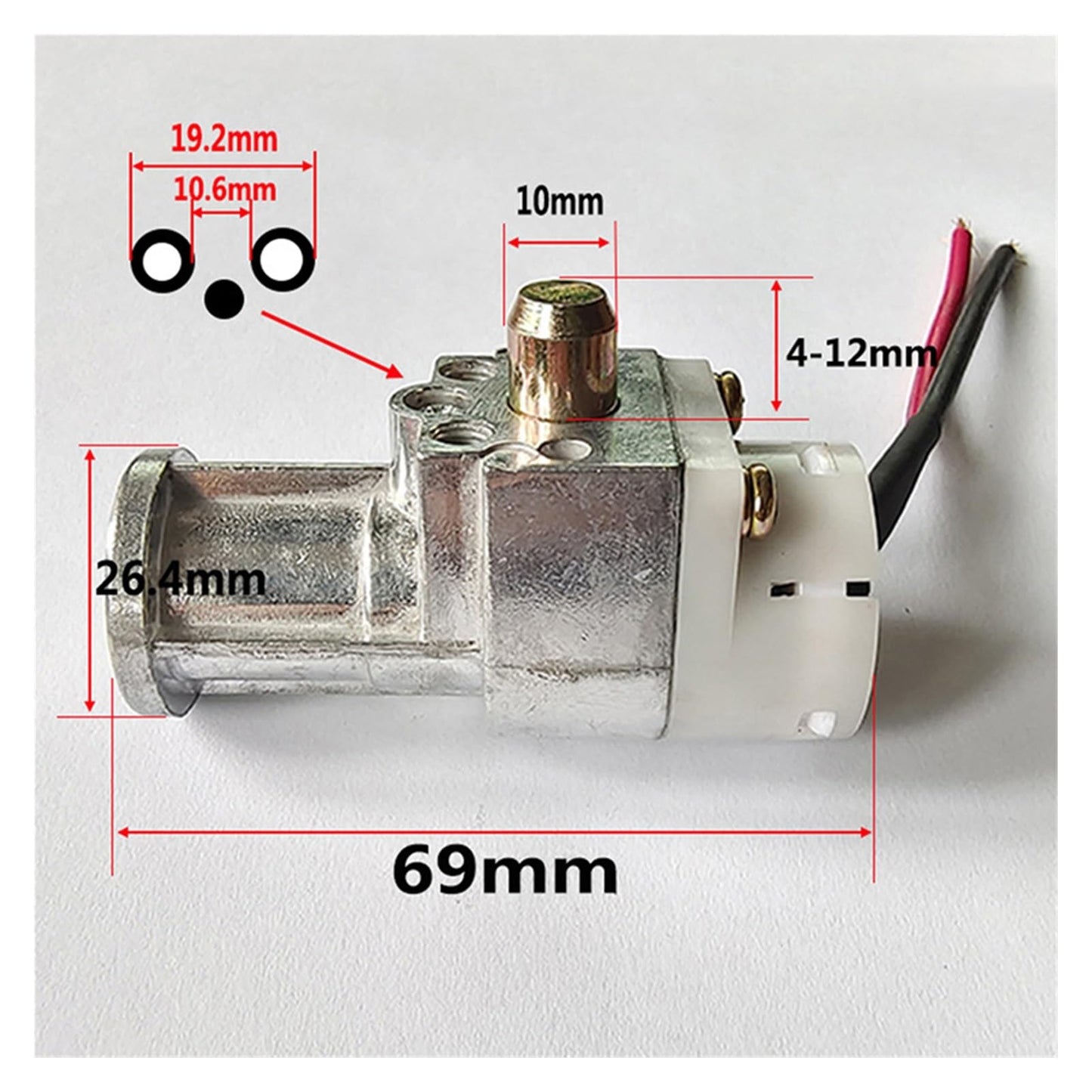 Bigger Head Type Electric Bicycle Ignition On/Off Key Switch Heavy Load E-Bike Li-ion Battery Casing Lock