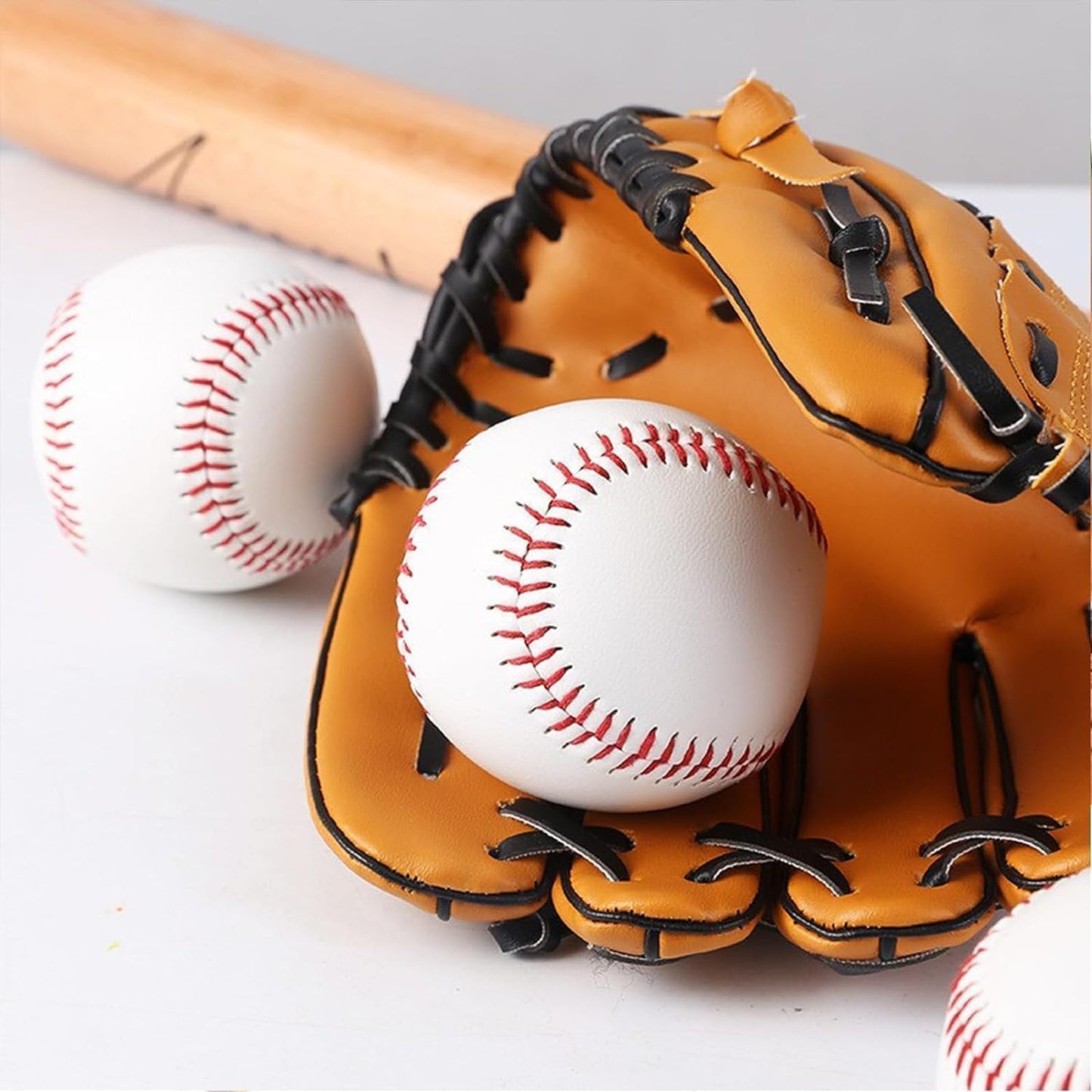 Tballs Training Baseballs - Reduced Impact Sponge Rubber Core | Safe Practice Balls for Tee Ball, Pitching & Hitting