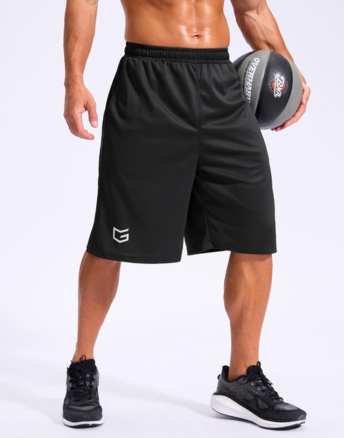 G Gradual Men's Basketball Shorts - 12" Lightweight Athletic Shorts with Pockets | Loose Fit Mesh Design