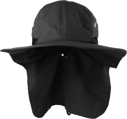 Falari Outdoor Sun Hat - Wide Brim with Neck Flap for Safari, Hiking, Gardening & Fishing