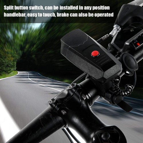 Bike Horn, Electronic Adjustable Volume Handlebar Alarm Safety Horn for Cyclists Commuters Mountain Road City Biking
