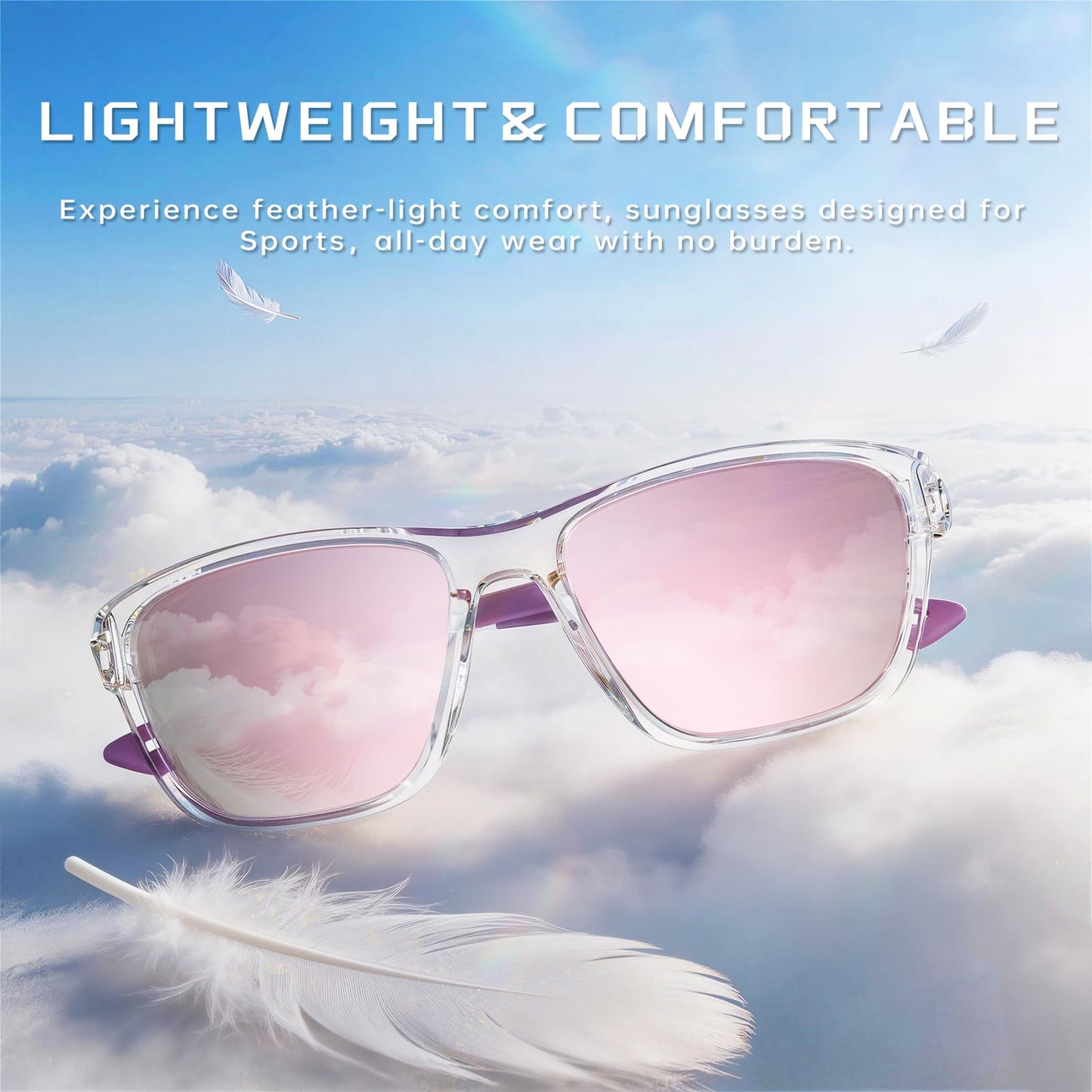 Polarized Running Sunglasses Womens Mens Sun Glasses for Fishing Golf UV400
