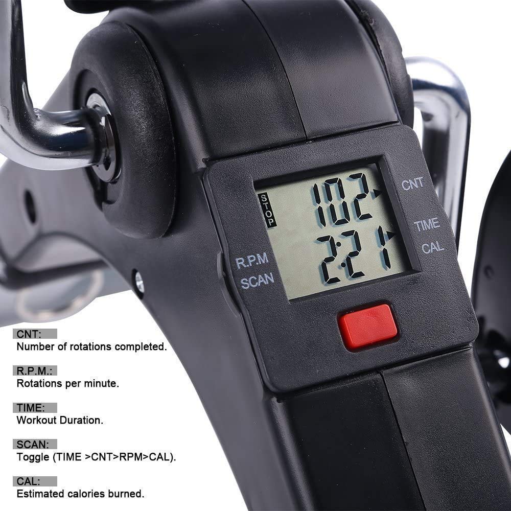 Node Fitness Foldable Under Desk Exercise Bike Portable Arm and Leg Pedal Exerciser