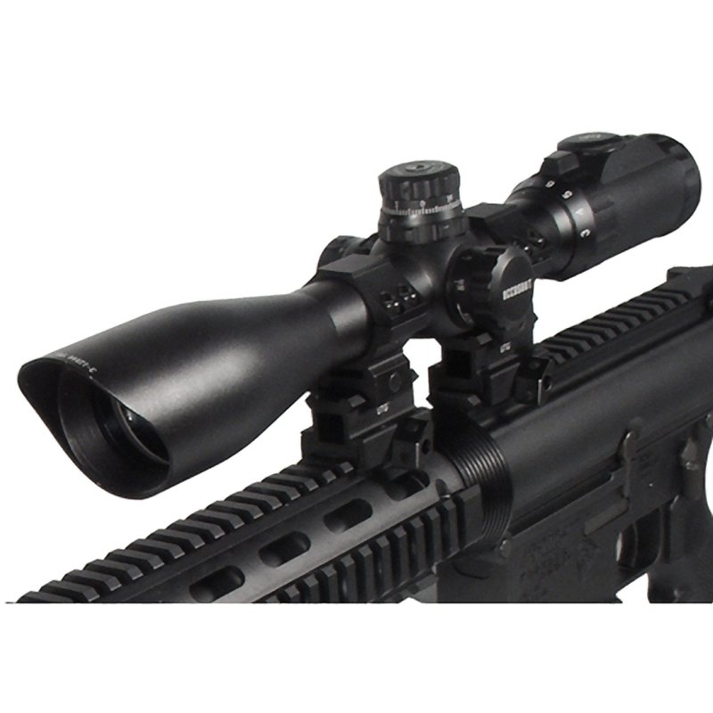 UTG Med-pro Compact Riser Mount, 0.83" High, 3 Slots , Black