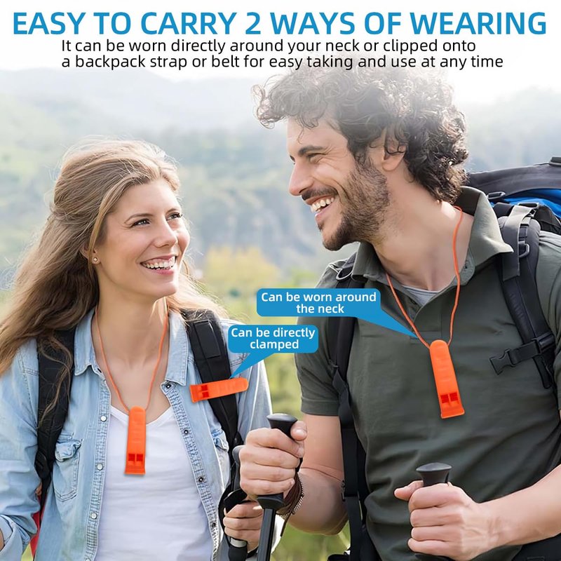 WSSROGY 36 Pack 120 db Safety Emergency Whistles with Lanyard for Survival Rescue Signaling