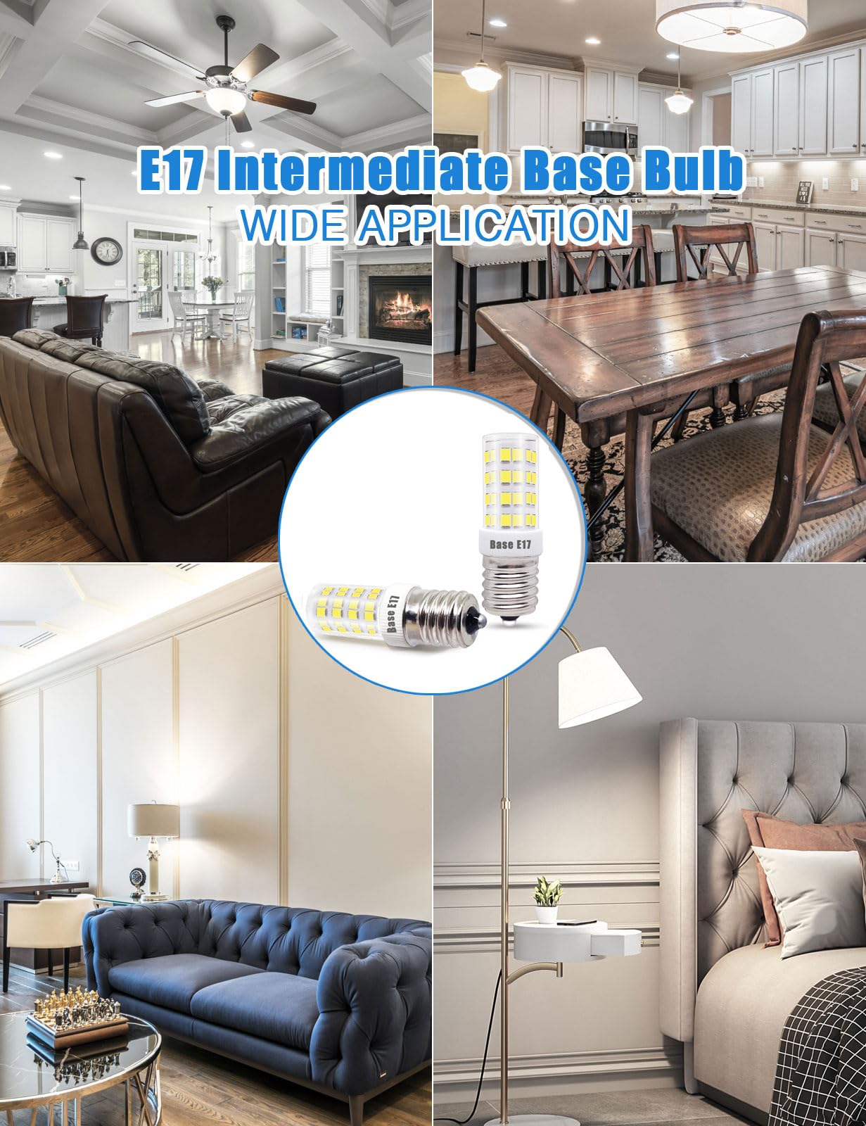 wossluck for Frigidaire Light Bulb Replacement KEI D28X KEL 2816X E17 Base LED Freezer/Fridge Appliance Lamp, Compact ac100-265v 3w Refrigerator Bulb 5304522314 Bulb White Light (1 Pack)