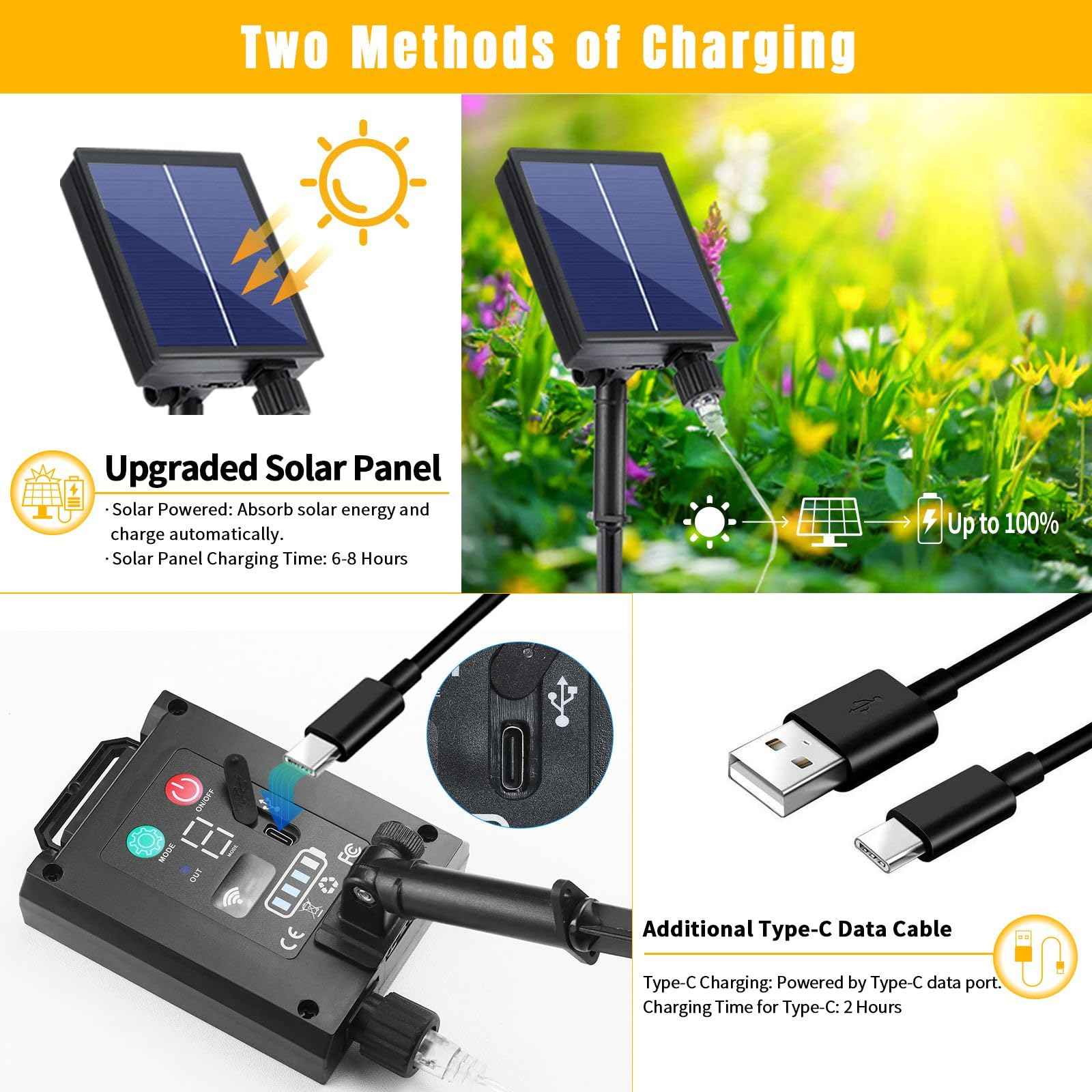 300LED Solar Curtain Lights Waterproof, 10Ft x 10Ft Twinkle Curtain String Fairy Light with Remote Control, 8 Modes, Warm White Solar Hanging Waterfall Lights for Outdoor Backdrop Gazebo Wall Xmas