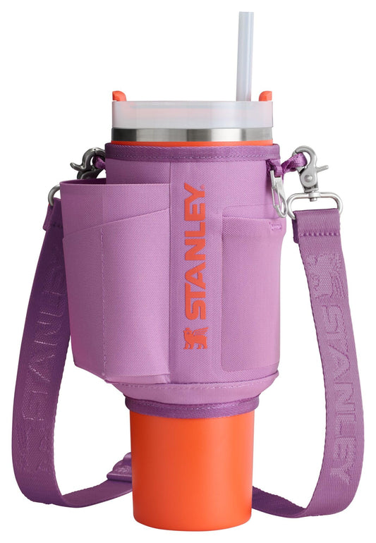 STANLEY All Day Quencher Carry All for 40 oz Tumbler with Handle | Crossbody Bag with Phone Holder Pocket, Card Sleeve & Detachable Strap | Water Bottle Carrier Bag | BPA-Free | Lilac