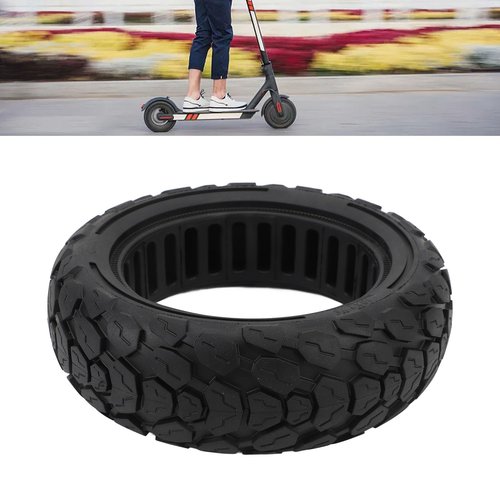 Electric Scooter Solid Tire, 10X2.75 Explosion Proof Airless Honeycomb Tire Electric Scooter Rubber Tire Replacement for Urban Commuting and Outdoor