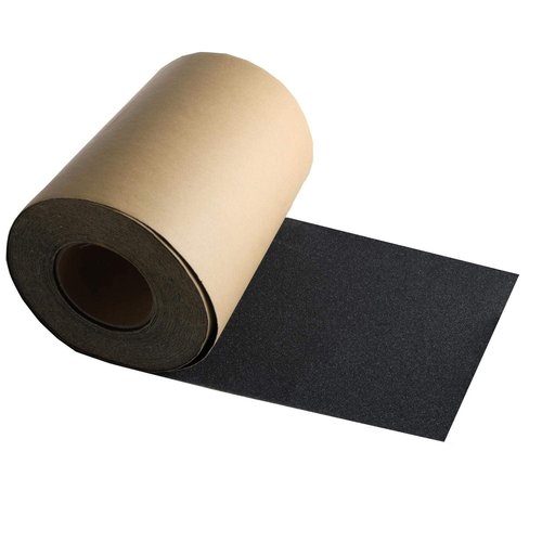 11 Inch by 60 feet Black Roll of Skateboard Grip Tape, ZUEXT Bubble Free Waterproof Scooter Grip Tape, Longboard Griptape, Anti Slip Sandpaper for Rollerboard Stairs Pedal Wheelchair Steps (27x1828cm)