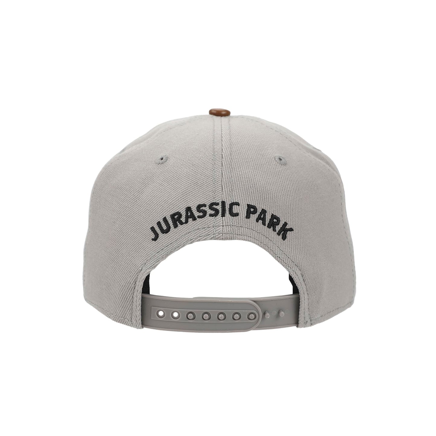 Bioworld Jurassic Park Logo Woven Patch White Snapback Hat