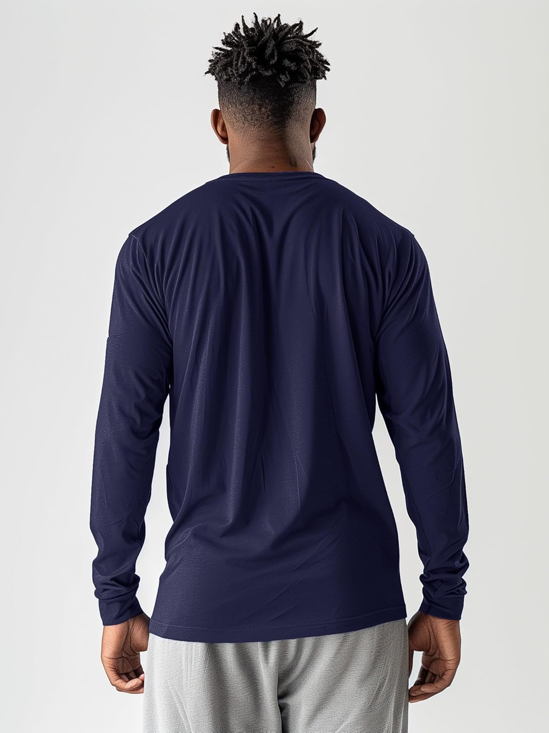 Skiennix Men's Long Sleeve Shirts - Quick Dry Moisture-Wicking Athletic Workout Tees | 5 Pack
