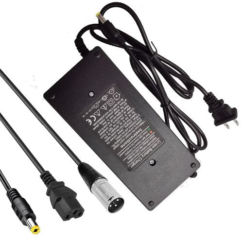 84V 3A 3-Pin XLR Charger (3 Plugs Universal) for Scooters and More 72V(20S) 12AH 20AH 30AH Lithium Battery - 3 Plugs Universal DC/XLR or Cannon/IEC Plug