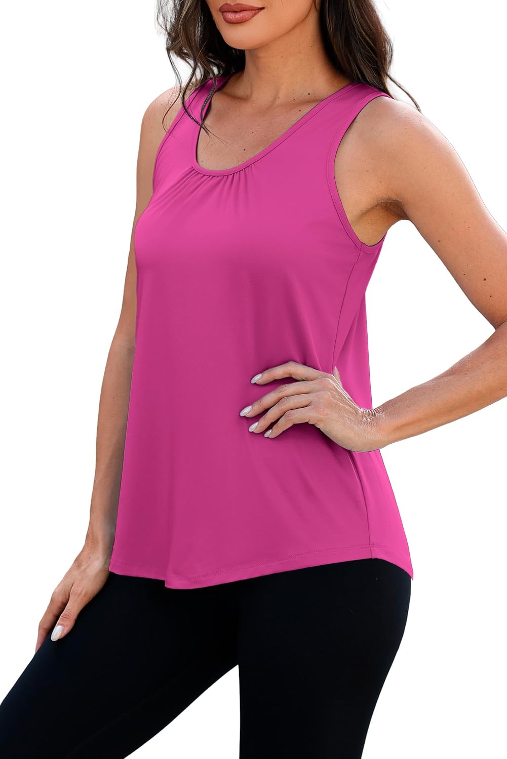NIASHOT Workout Tank Tops - Women's Racerback Yoga Top | Loose Fit Sleeveless Athletic Shirt Pack