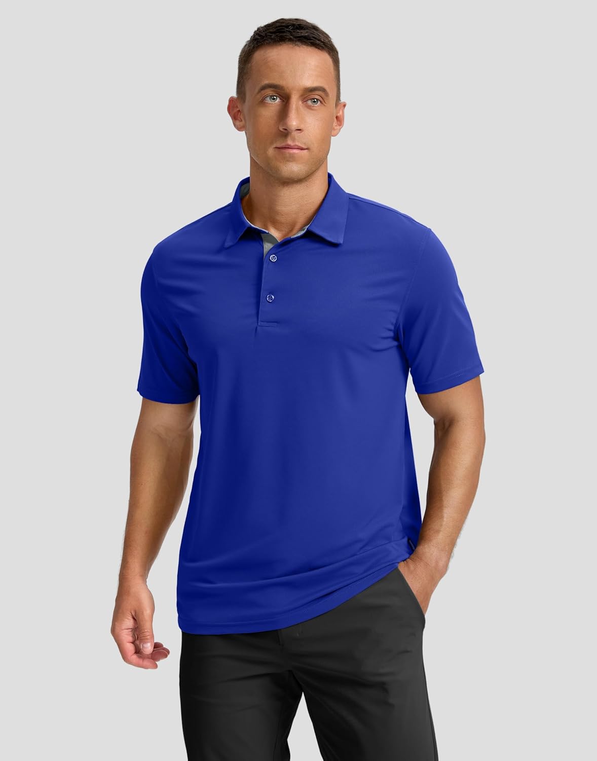 Skiennix Men's Golf Polo Shirts - Moisture-Wicking Dry Fit Performance | Short Sleeve Casual Athletic Wear
