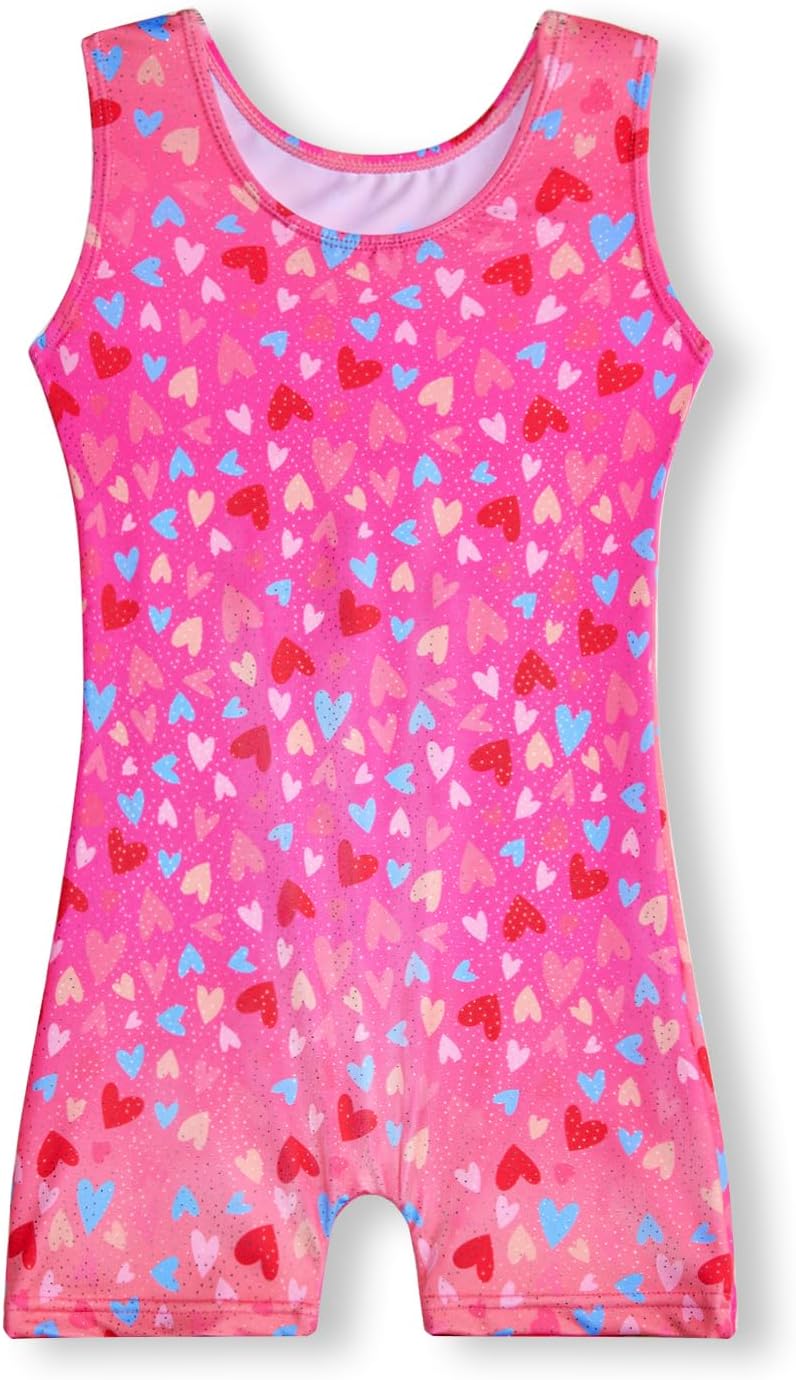 MYQFF Gymnastics Leotards for Girls - Sparkly Unicorn & Mermaid Dance Outfits | Toddler & Kids Sizes