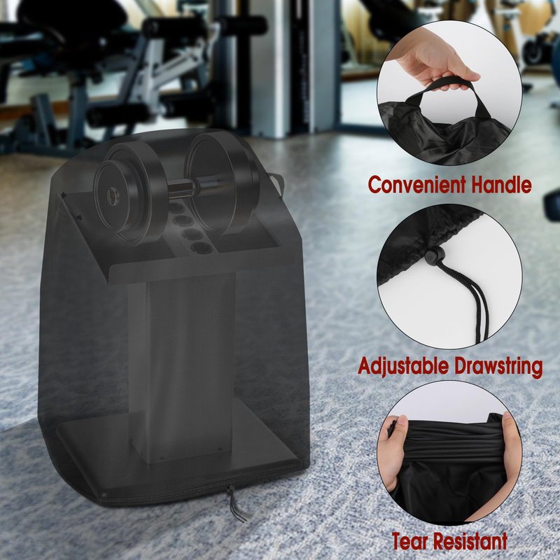 Aidetech Dumbbell Rack Cover for POWERBLOCK Large Column Stand, Dust-Proof Strength Training Dumbbell Racks Cover Waterproof Dumbbell Weight Rack Covers for Home Gym-22 L x 18 W x 30 H inch
