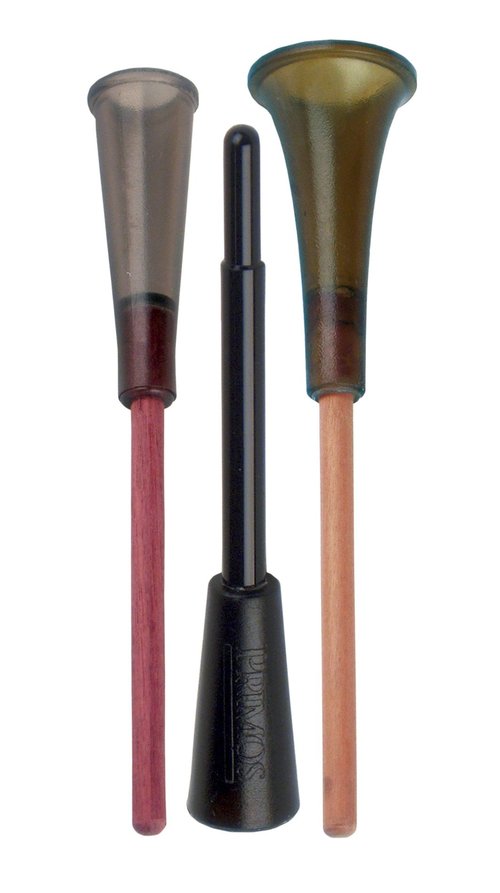 Primos Hunting Turkey Call Strikers - 3 Pack, Purple Heart, Gravedigger Hardwood & Wet Weather Acrylic Strikers, Full Range of Turkey Sounds