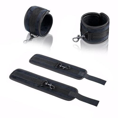 Heavy Duty Stainless Steel Expandable Black Spreader Bar with 4pcs Furry PU Black Adjustable Straps, Sports Aid Training Fitness Gear Pilates Aid Kit,Home Indoor Sports Yoga Set