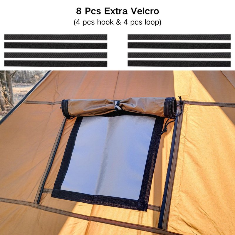 SoloWilder Stove Jack Kit for Tent Highly Flame-Retardant DIY Stove Jack for Hot Tent 9.5" x 9.5"