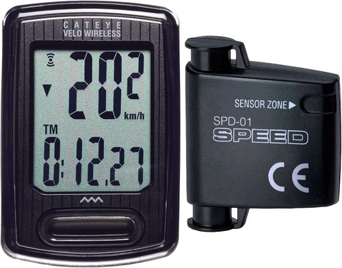 CATEYE Velo Wireless Bike Computer - Accurate Speedometer & Odometer with Calorie Tracking | Waterproof IPX8