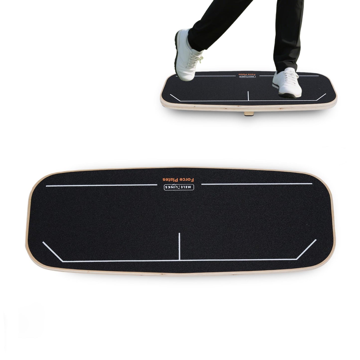 Golf Pressure Plate, Golf Weight Shift Board, Teaching Tool For Club Practice & Drills, Golf Swing Trainer, Improve Balance & Accuracy, Golf Training Aid For Increased Power & Swing Rhythm (Black)