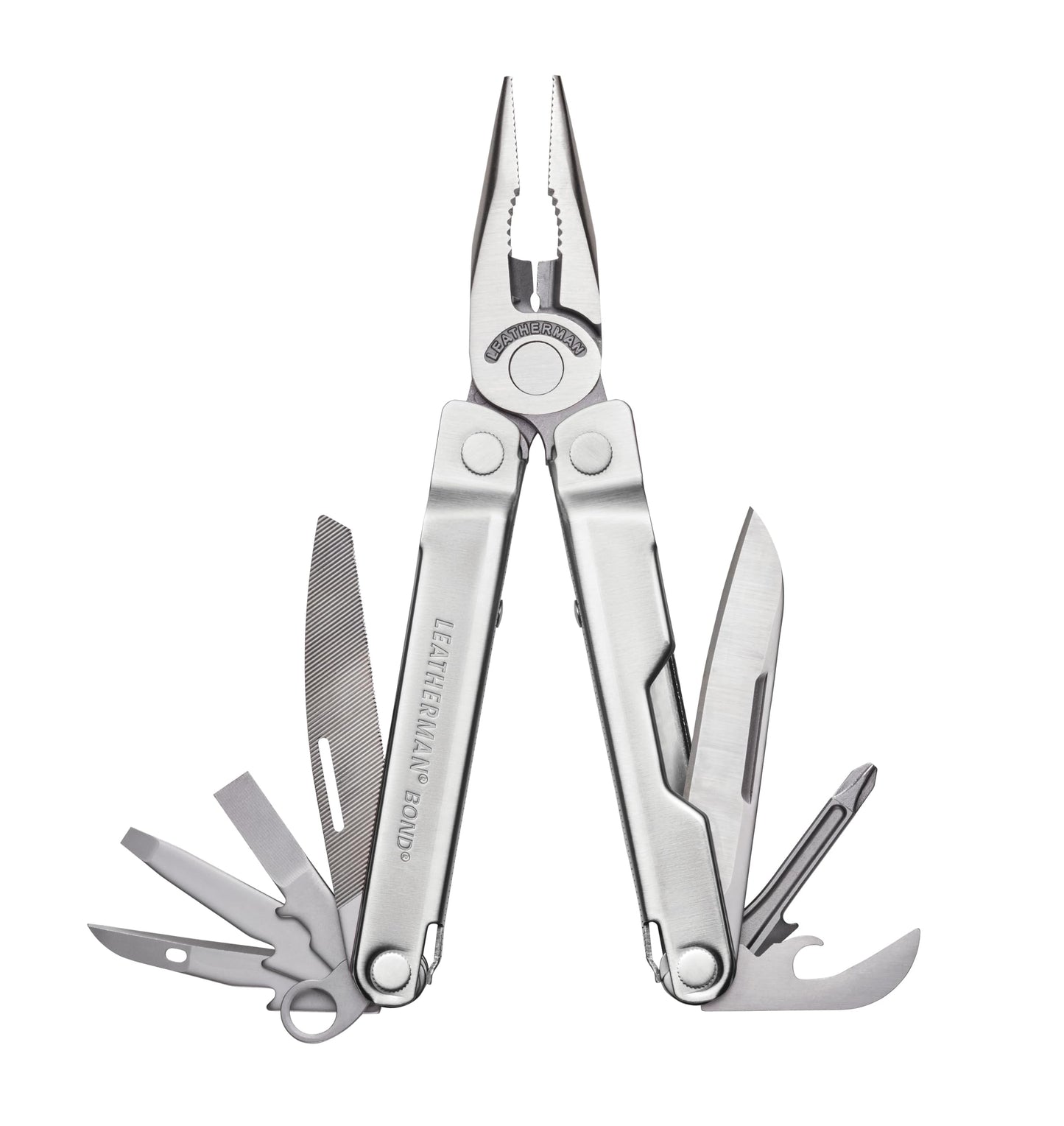 LEATHERMAN, Bond Multitool, Stainless Steel EDC Tool with 420HC Blade, Built in the USA