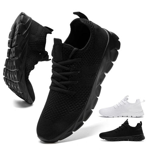 GDEKLO Mens Running Shoes Walking Tennis Sneakers Slip on Gym Workout Athletic Lightweight Casual Sport Shoes Black Szie 13