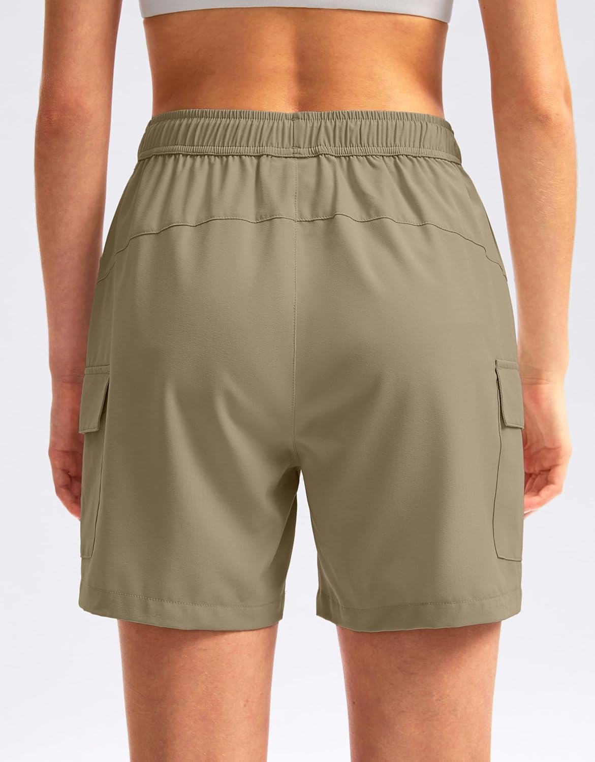 SANTINY Women's Hiking Cargo Shorts - Quick Dry Lightweight Summer Athletic Shorts | Zipper Pockets, 5''/7''/9''