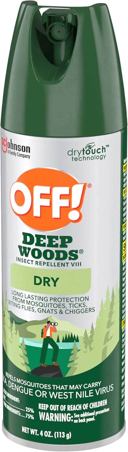 OFF! Deep Woods Bug Spray - Long Lasting Insect Repellent for Outdoor Protection | 4 Oz (Pack of 3)