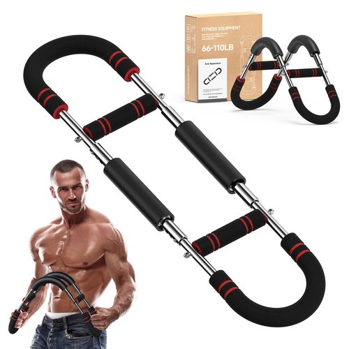 Twist Arm Trainer, Adjustable Chest Workout Equipment, Arm Trainer for Men, Shoulder Muscle Training, 66 - 110 LB