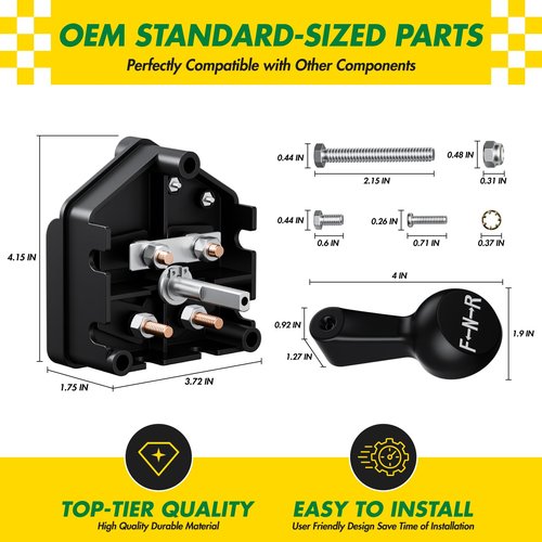 IOOBLBEI Golf Cart 36V Forward and Reverse Switch Assembly with Handle, Fits Club Car DS 1983-Up Gas&Electric Golf Carts, Replace Club Car DS Forward and Reverse Switch OEM# 101753003, 1011997